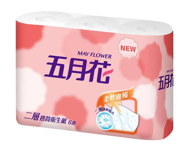 五月花捲筒式衛生紙 270張x6捲x16串 箱 Pchome 24h購物