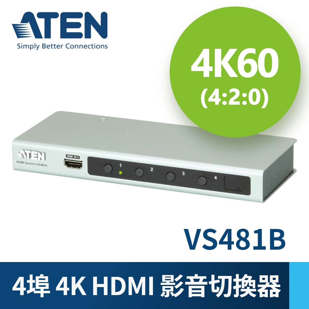 11966円 毎日続々入荷 ATEN ビデオ切替器 HDMI 4入力 1出力 VS481B