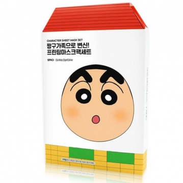 韓國spao X 蠟筆小新聯名小新家族面膜 5入組 25g 5片 Pchome 24h購物