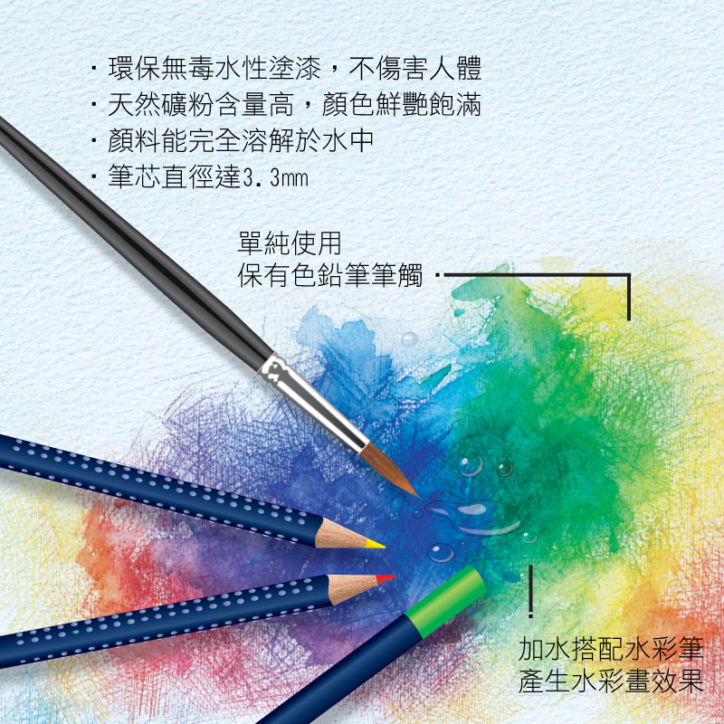 Faber Castell 創意工坊水彩色鉛筆12色 Pchome 24h購物