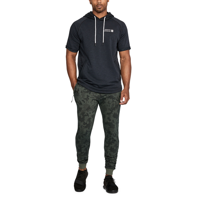 ua microthread fleece patterned stacked joggers