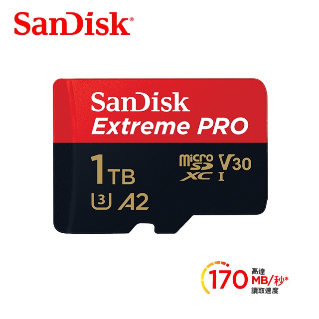 Sandisk Extremepro Microsdxc Uhs I V30 1tb 記憶卡 公司貨 Pchome 24h購物
