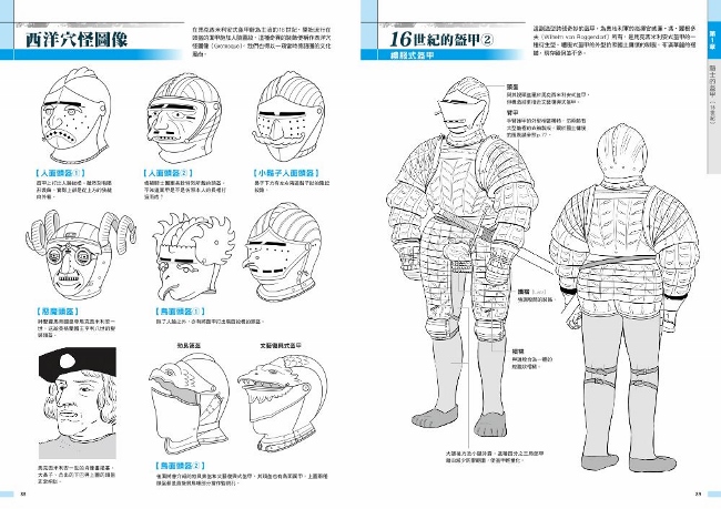 西洋甲冑 武器作畫資料集 Pchome 24h書店