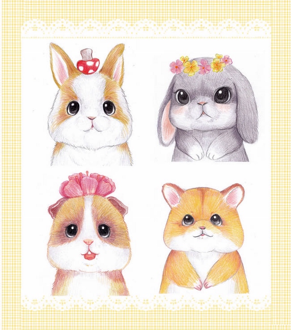 色鉛筆的可愛動物 Pchome 24h書店