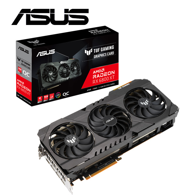 【ASUS華碩組】TUF-RX6800XT-O16G-GAMING+B550-F+B560M-PLUS+AC1200+N10NANO