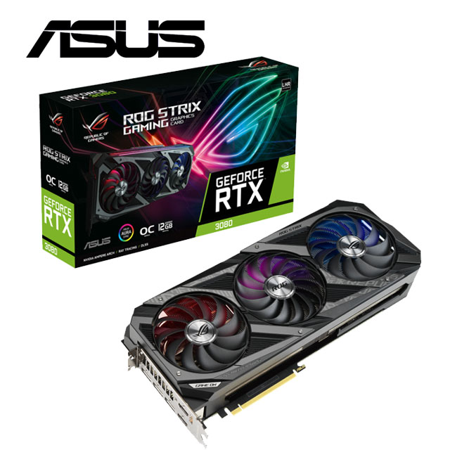 【ASUS華碩組】STRIX-RTX3080-O12G+X570-PRO WIFI II+850W+XF 120+ESD-S1C LITE