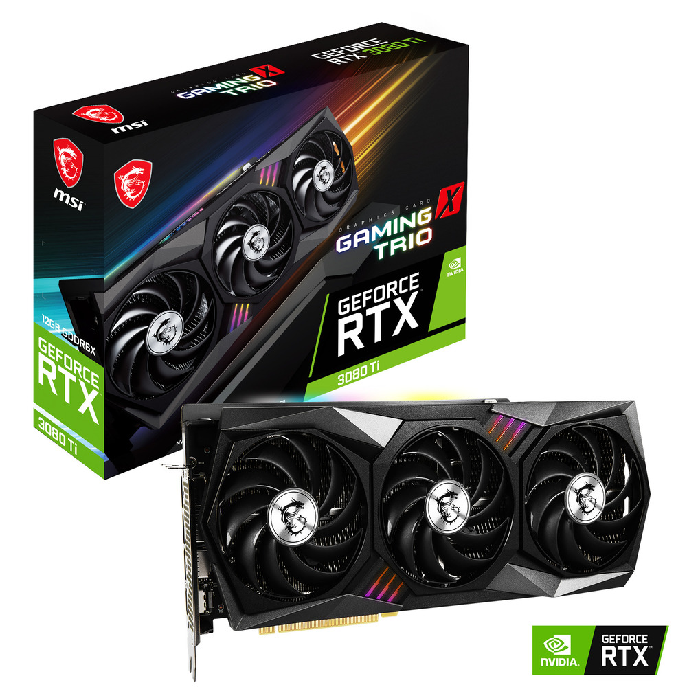 微星MSI RTX 3080 Ti 12G GAMING X TRIO PCI-E顯示卡
