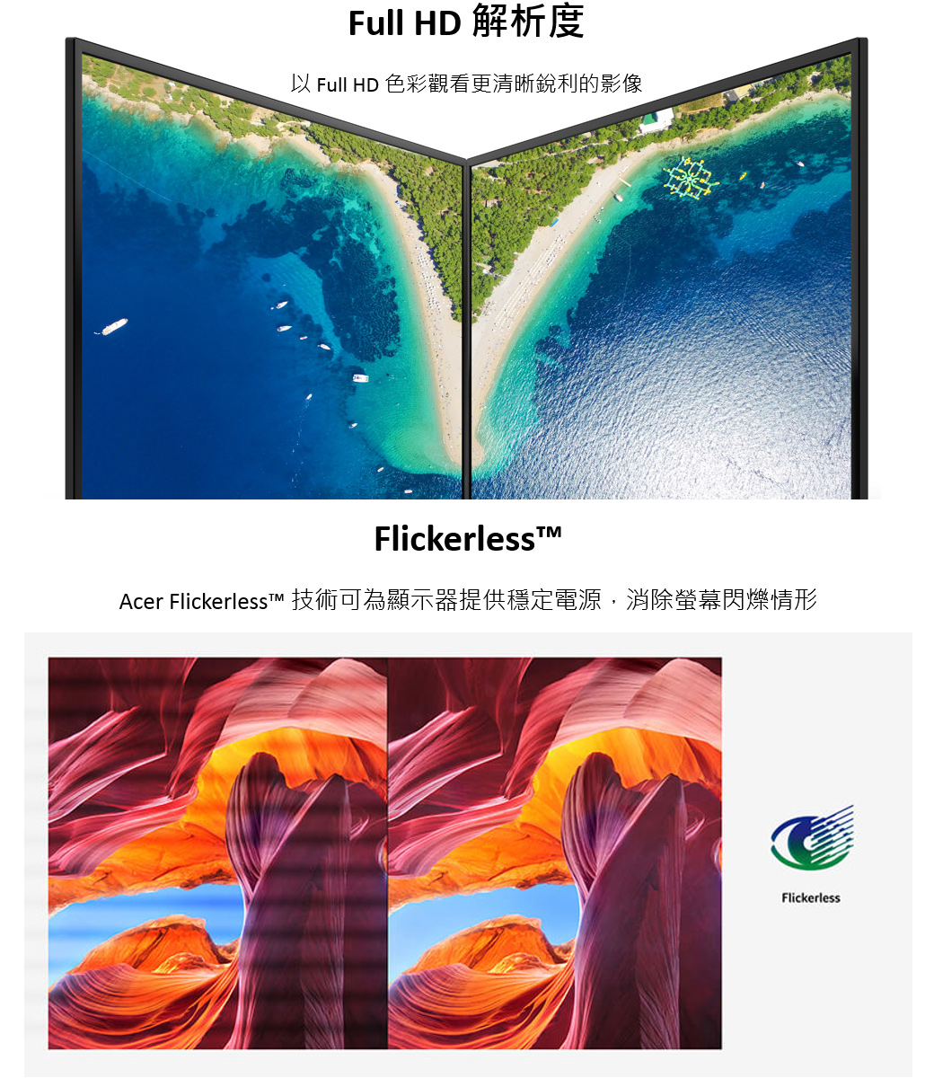 [信達電腦] Acer 宏碁  K222HQL 22吋液晶螢幕 濾藍光不閃屏 VGA/DVI/HDMI 三介面