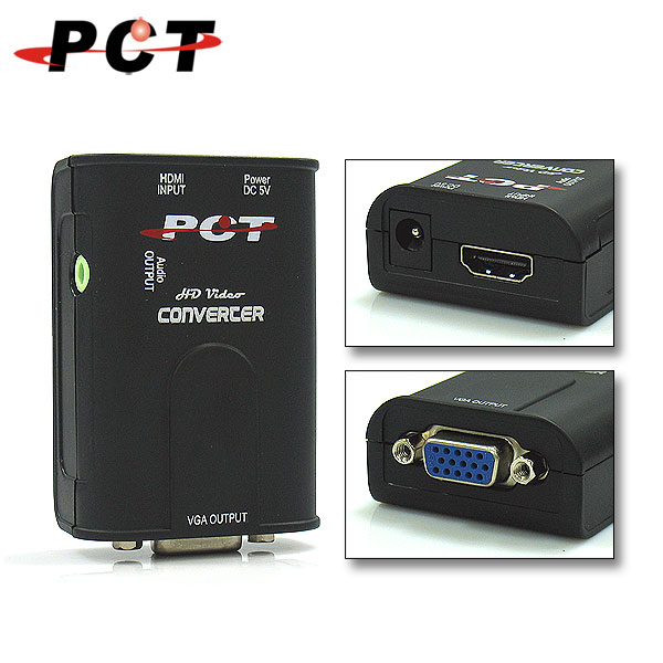 Pct Hdmi To Vga 訊號轉換器可支援dvd Ps3 Apple Tv Mhl Xbpx360 Hvc11 Pchome 24h購物