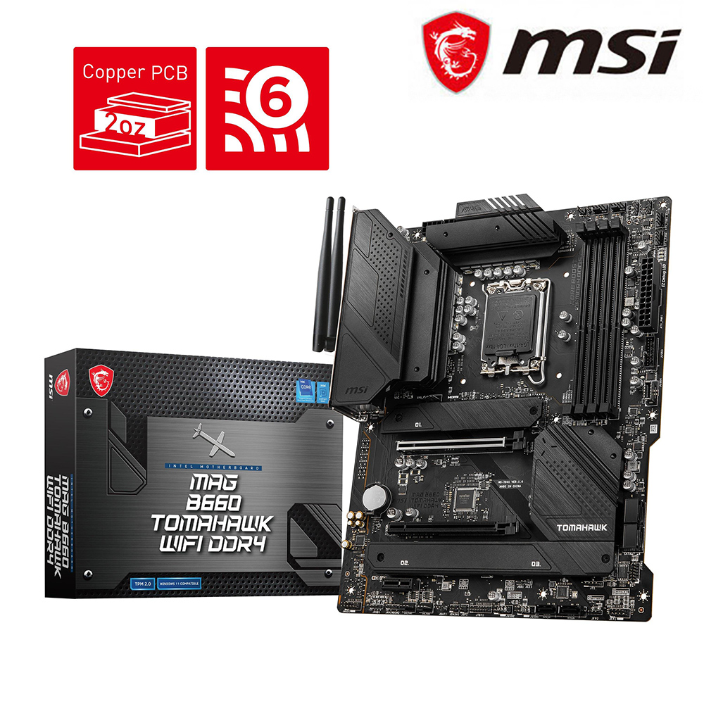 微星 MAG B660 TOMAHAWK WIFI DDR4 主機板