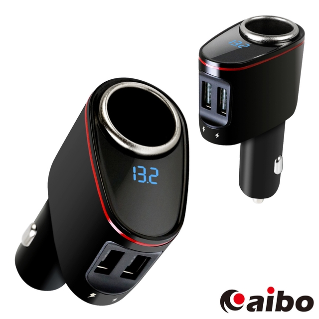 Aibo Abq32 Qc3 0多功能急速車用充電器 點菸孔 雙usb 電瓶檢測 Pchome 24h購物