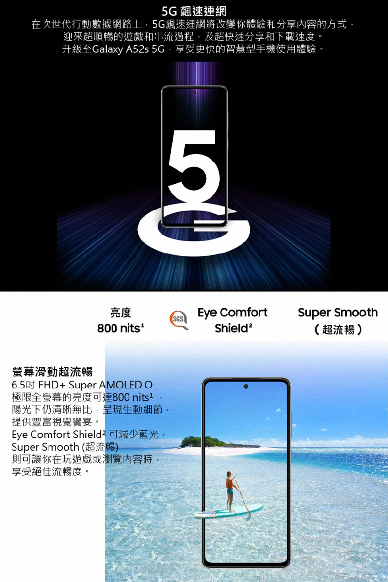 Samsung Galaxy A52S 6G/128G (空機)全新未拆封 原廠公司貨 A42 A51 A52 A71